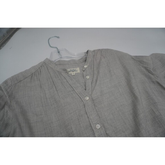 Hartford Women's Grey Long Sleeve Slip Neck Office/Work Tunic Blouse Size 2 - Picture 7 of 8